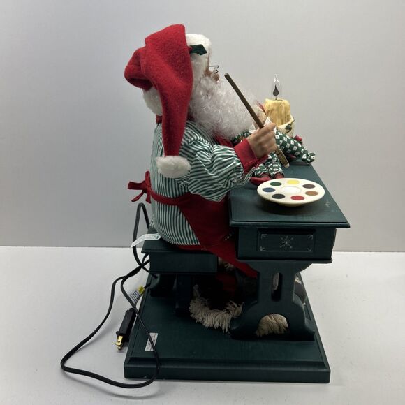 Lot Of 2 - 20” Holiday Creations Santa’s Workshop & Santa’s Naughty/Nice List 93 - Picture 5 of 11